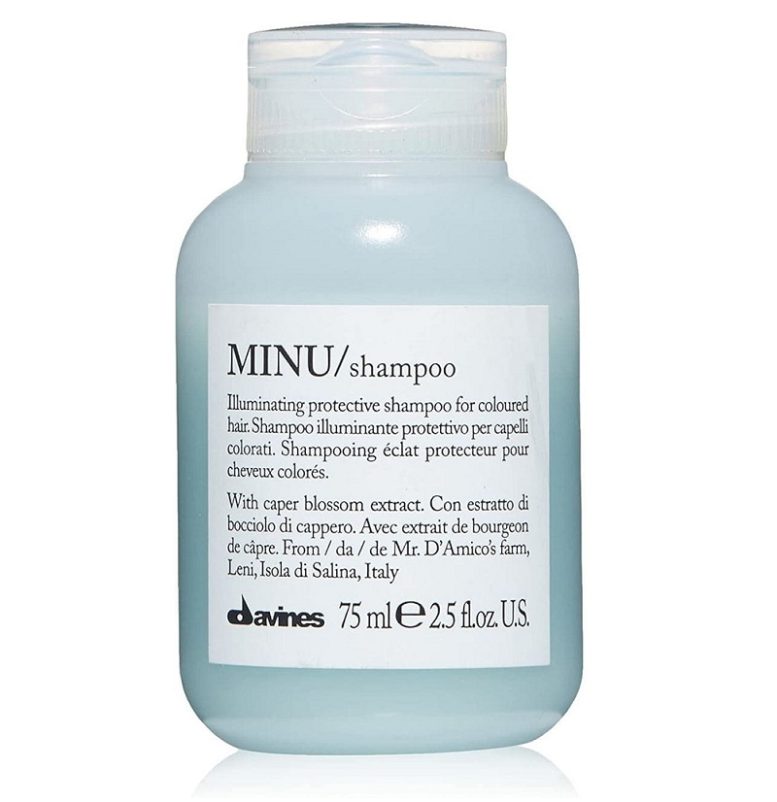 Защитный шампунь для сохранения косметического цвета волос Davines MINU shampoo, 75 мл