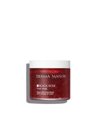 Derma Maison Black Rose Fresh Mask 230 мл / Тонизирующая маска для лица с экстрактом розы и комплексом ферментов