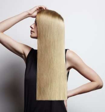 Волосы с кератином